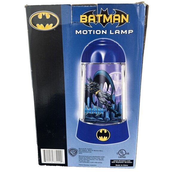 Batman Motion Lamp - 2004 Rabbit Tanaka DC Comics Rotating & Lights- Working - Picture 3 of 8
